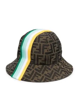Fendi Kids панама с логотипом FF