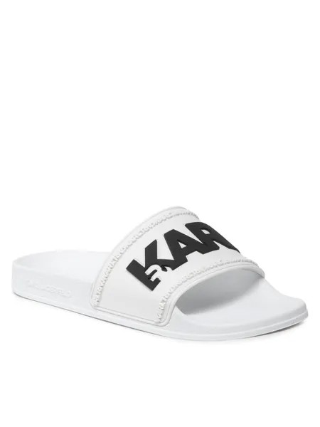 Шлепанцы мужские Karl Lagerfeld KL70004 белые 40 EU