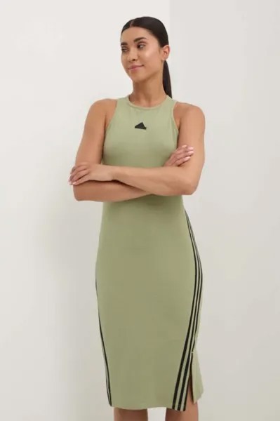 Платье «Иконы будущего» adidas, зеленый