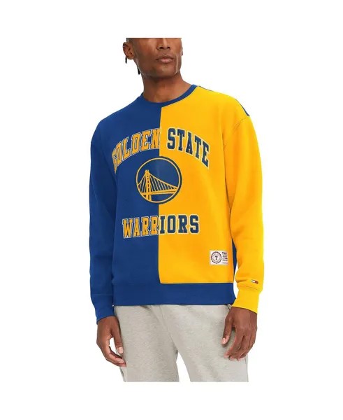 Мужской желтый пуловер Golden State Warriors Keith с разрезом, толстовка мужского цвета Tommy Jeans