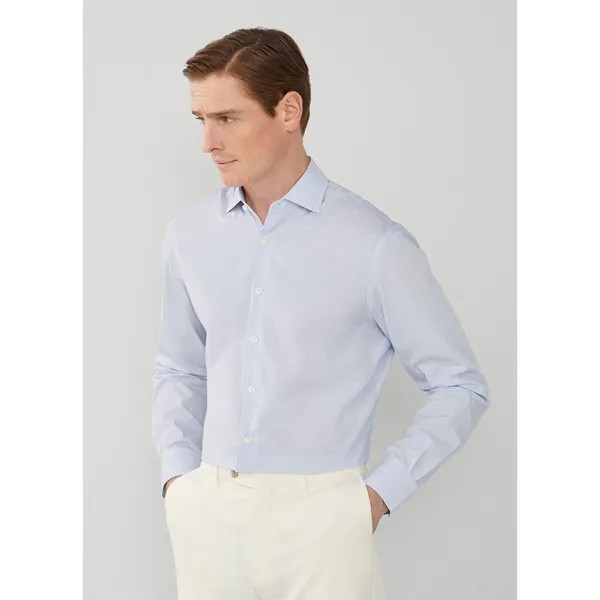 Рубашка с длинным рукавом Hackett Luxe Graph Check, синий