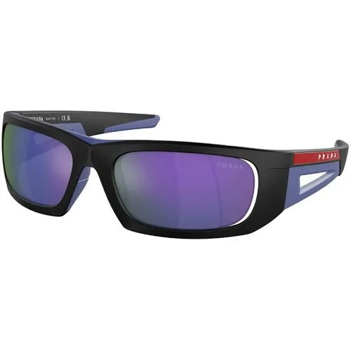 Солнцезащитные очки Prada, синий, черный