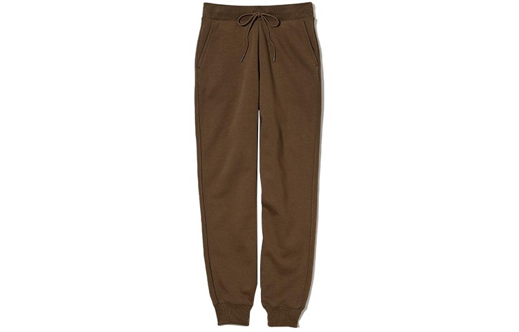 Трикотажные спортивные штаны женские коричневые Uniqlo