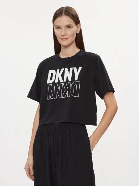 Футболка свободного покроя Dkny Sport, черный