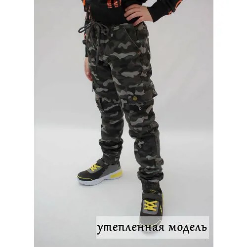 Брюки merkiato, размер 128, серый