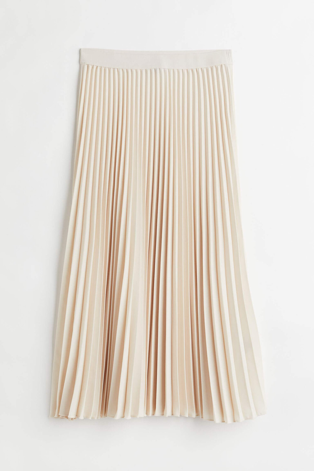 Юбка H&M Pleated, светло-бежевый