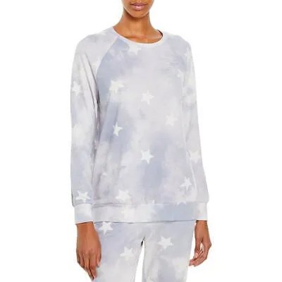 Женская блузка с круглым вырезом цвета морской волны, синяя с принтом тай-дай, пуловер, верхняя рубашка, M BHFO 6539