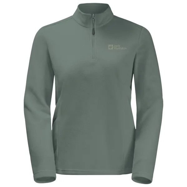 Флисовый свитер Jack Wolfskin Women's Taunus Halfzip, цвет Hedge Green