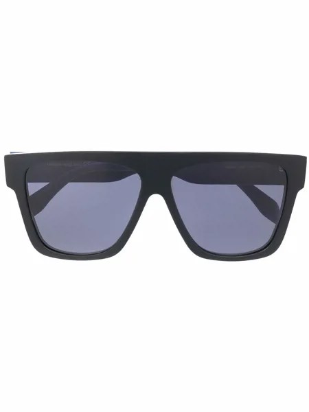 Alexander McQueen Eyewear солнцезащитные очки-авиаторы Selvedge