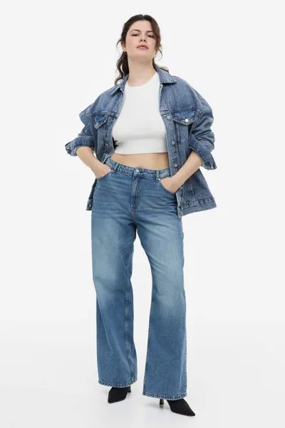 Джинсы женские H&M 1143514001 синие 58 IT (доставка из-за рубежа)