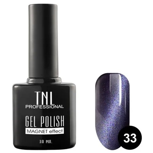 Гель-лак TNL Professional Magnet effect, 10 мл, оттенок 33 баклажан