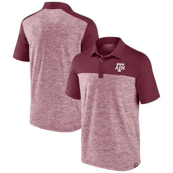 Мужская фирменная темно-бордовая футболка-поло Texas A&M Aggies Omni Fanatics