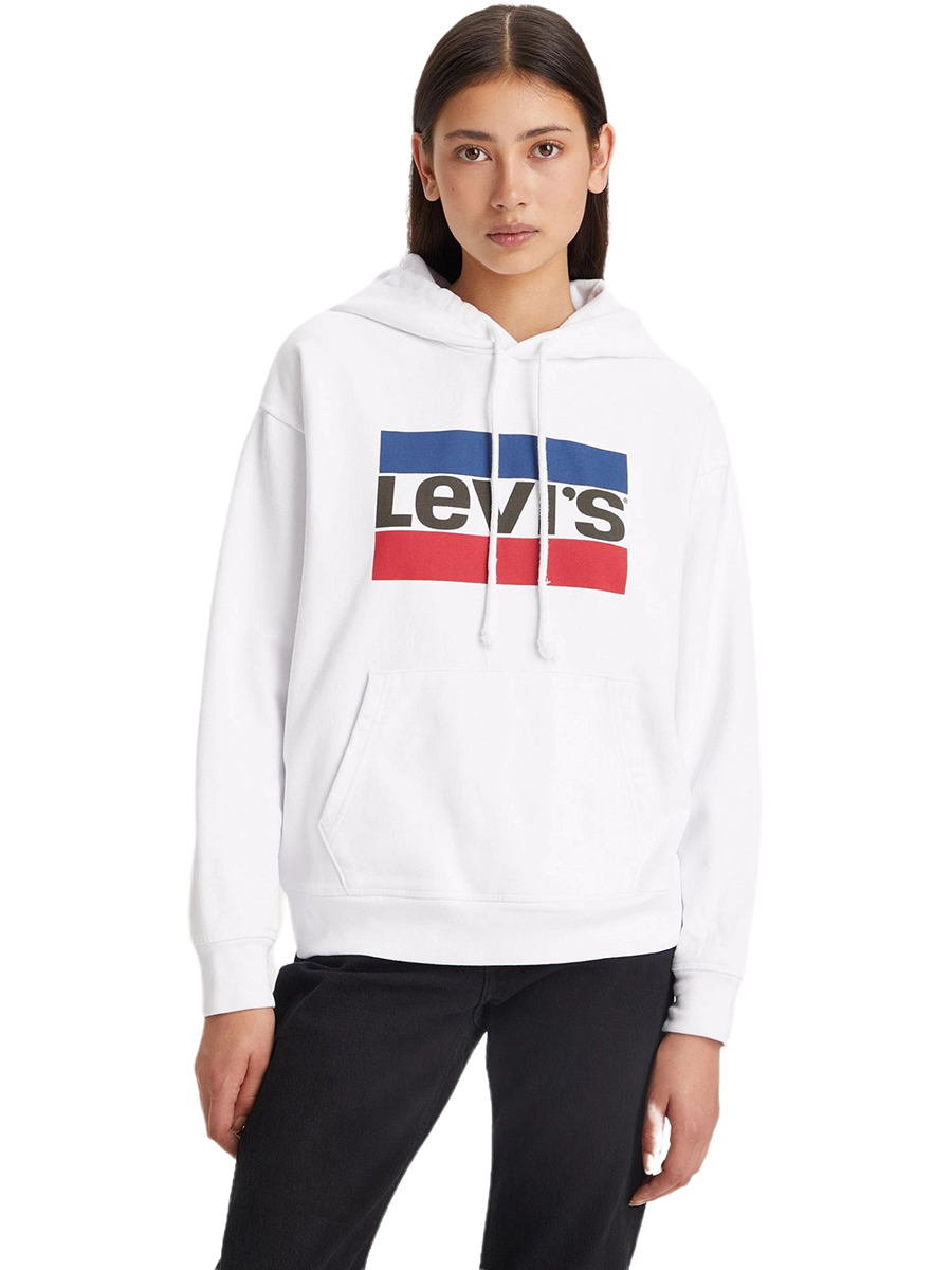 Худи женское Levis 18487-0058 белое 2XS