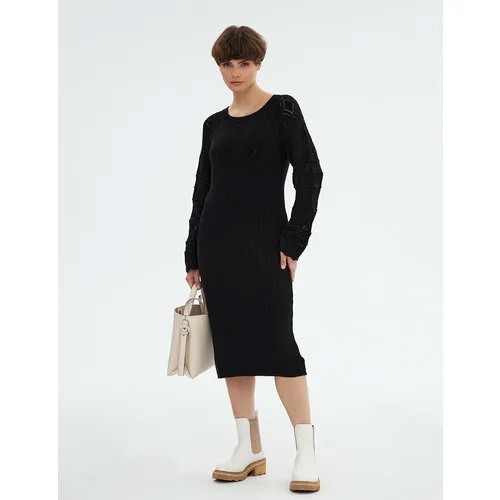 Платье hassfashion, размер S, черный