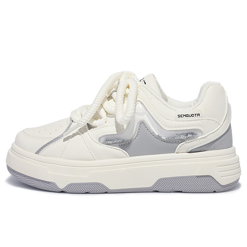 Кроссовки Miss Zhang Skateboarding Shoes Women's Low-top, бежевый