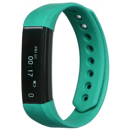 Lime 115 Green Шагомер, Подсчет калорий, Часы, Будильник, Зелёный ремешок