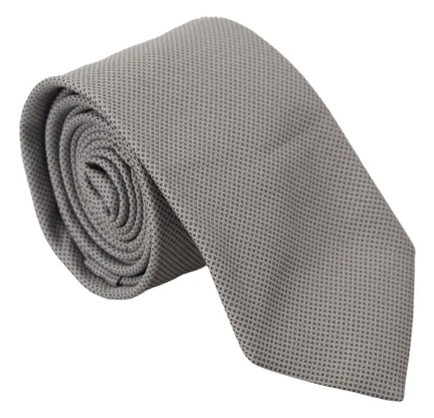 FRANCO BASSI галстук шелковый серый с рисунком классический регулируемый мужской аксессуар рекомендуемая розничная цена 150 долларов США