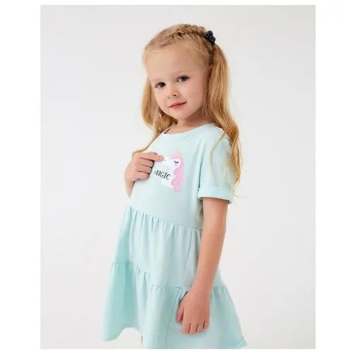 Платье Kaftan, размер 36, голубой, розовый