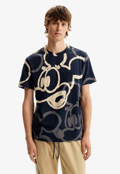 Футболка с принтом ARTY MICKEY MOUSE Desigual, синий