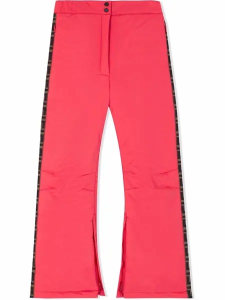 Fendi Kids лыжные брюки с логотипом FF