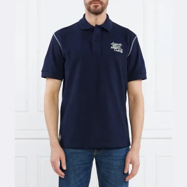 Рубашка поло свободного кроя Lacoste, синий
