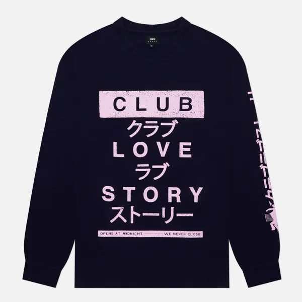 Мужской лонгслив Edwin Club Love Story синий, Размер S