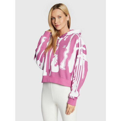 Худи adidas, размер 42 [INT], розовый