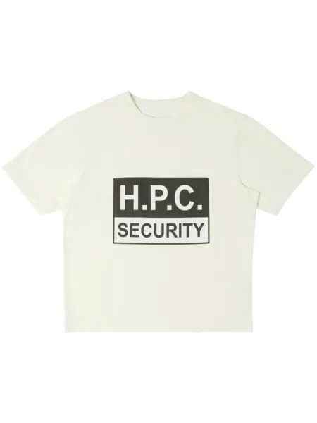 Heron Preston футболка Security с логотипом, нейтральный цвет
