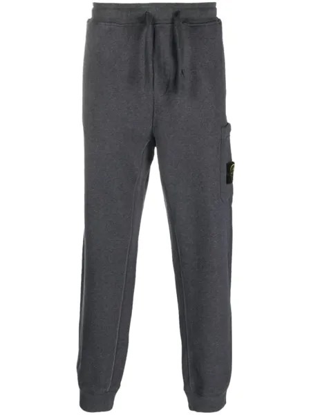 Stone Island спортивные брюки с логотипом Compass, серый