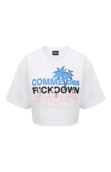 Хлопковая футболка Comme des Fuckdown