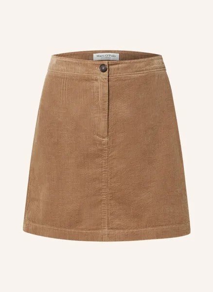 Вельветовая юбка Marc O'Polo, коричневый