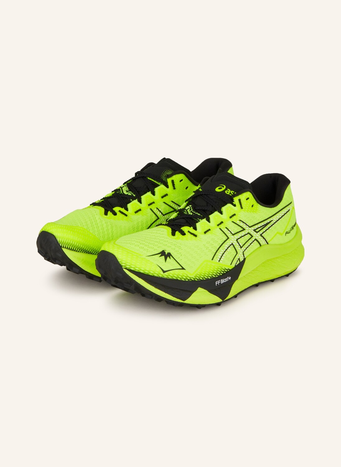 Кроссовки для бега по пересеченной местности fujispeed 3 ASICS, цвет NEONGELB/SCHWARZ