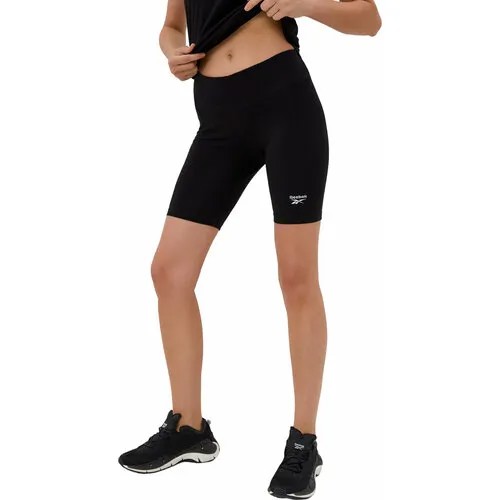 Шорты спортивные Reebok Identity Small Logo Cotton Bike Short, размер 2XS, черный