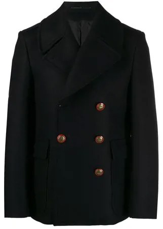 Givenchy двубортное пальто с контрастными пуговицами