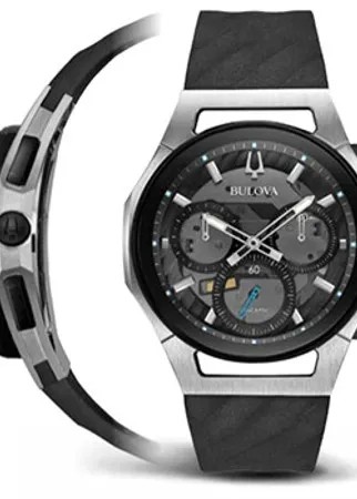 Японские наручные  мужские часы Bulova 98A161. Коллекция CURV