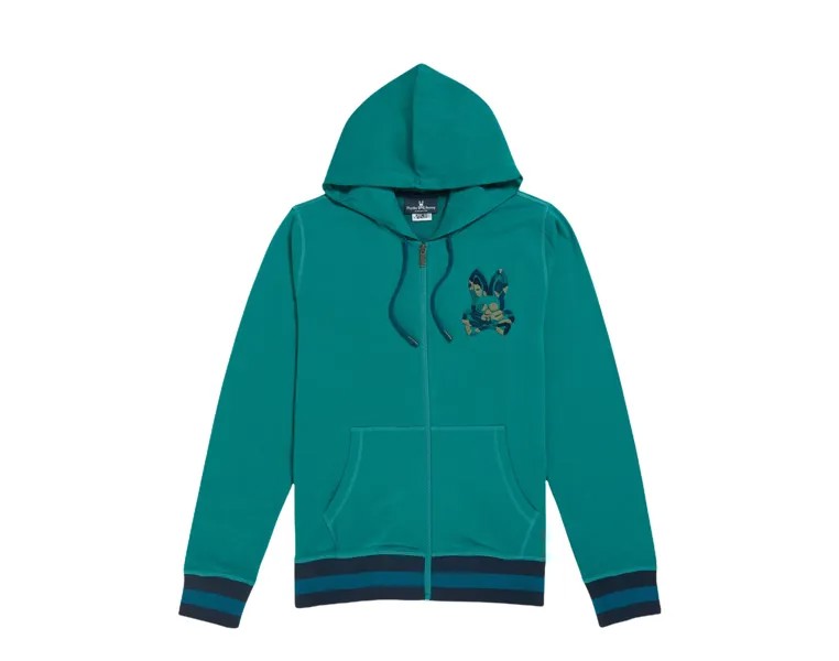 Синяя толстовка Psycho Bunny Howgate Camo Harbour B6H209Q1FT-HBR, синий