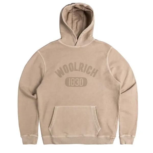 Толстовка Garment Dyed Logo Hoodie Woolrich, цвет rope