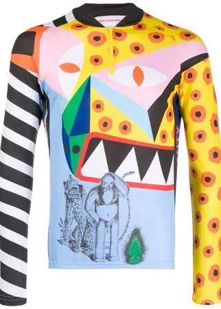 Walter Van Beirendonck Pre-Owned облегающая футболка 2015/16-х годов Explicit Beauty с длинными рукавами