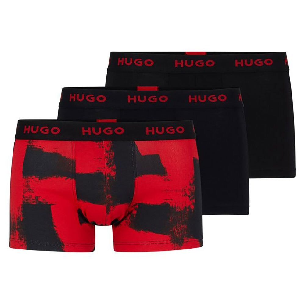 Боксеры HUGO Design 3 шт, красный