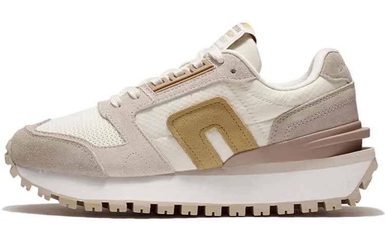 LINING CF Lifestyle Shoes Women's Low-top Off-white/camel Grey/foggy Khaki