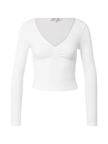 Лонгслив About You SARI SHIRT, белый