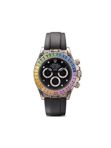 MAD Paris кастомизированные наручные часы Rolex Daytona Rainbow 40 мм с гравировкой