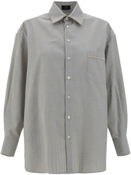 Жаккардовая рубашка ETRO, серый