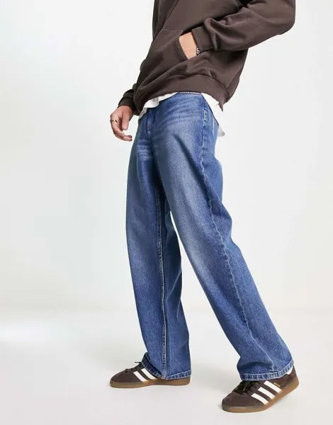 Синие мешковатые джинсы COLLUSION x014