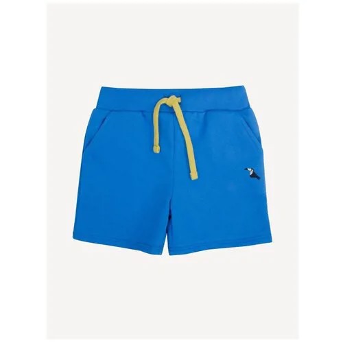 Хлопковые шорты на шнуровке с карманами Bossa Nova 312Л21-461-С Синий 128