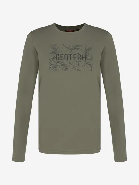Лонгслив мужской Geotech, Зеленый
