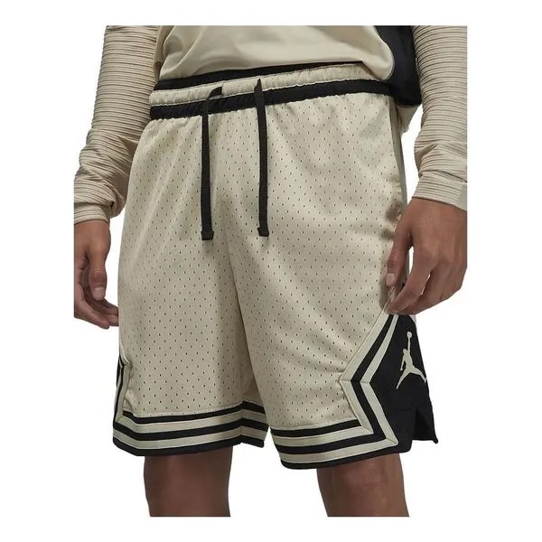 Шорты спортивные dri fit ромбовидные шорты Air Jordan, бежевый