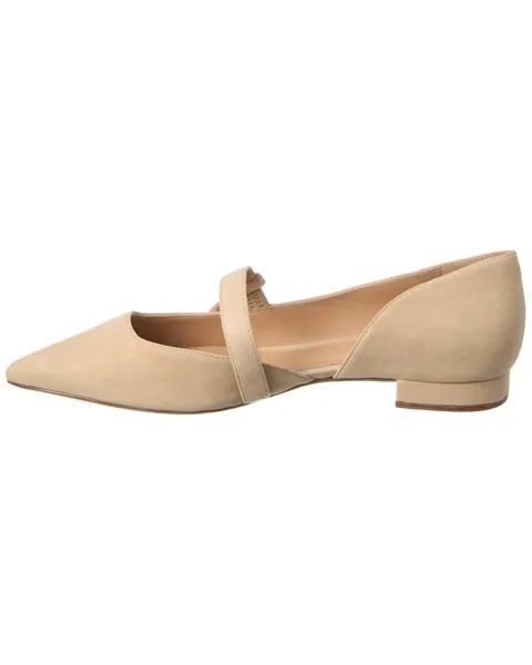 Alexandre Birman Асимметричные замшевые туфли Clarita на плоской подошве Mary Jane, коричневый