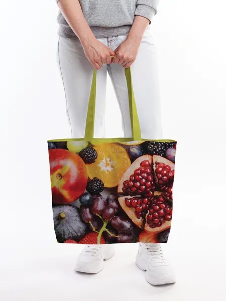 Текстильная женская сумка на молнии для пляжа и фитнеса bsz_413947 JoyArty