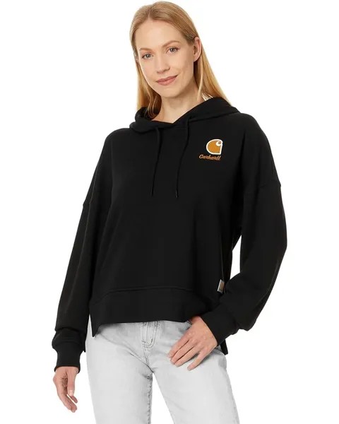 Толстовка Carhartt French Terry Graphic Hooded Sweatshirt, черный